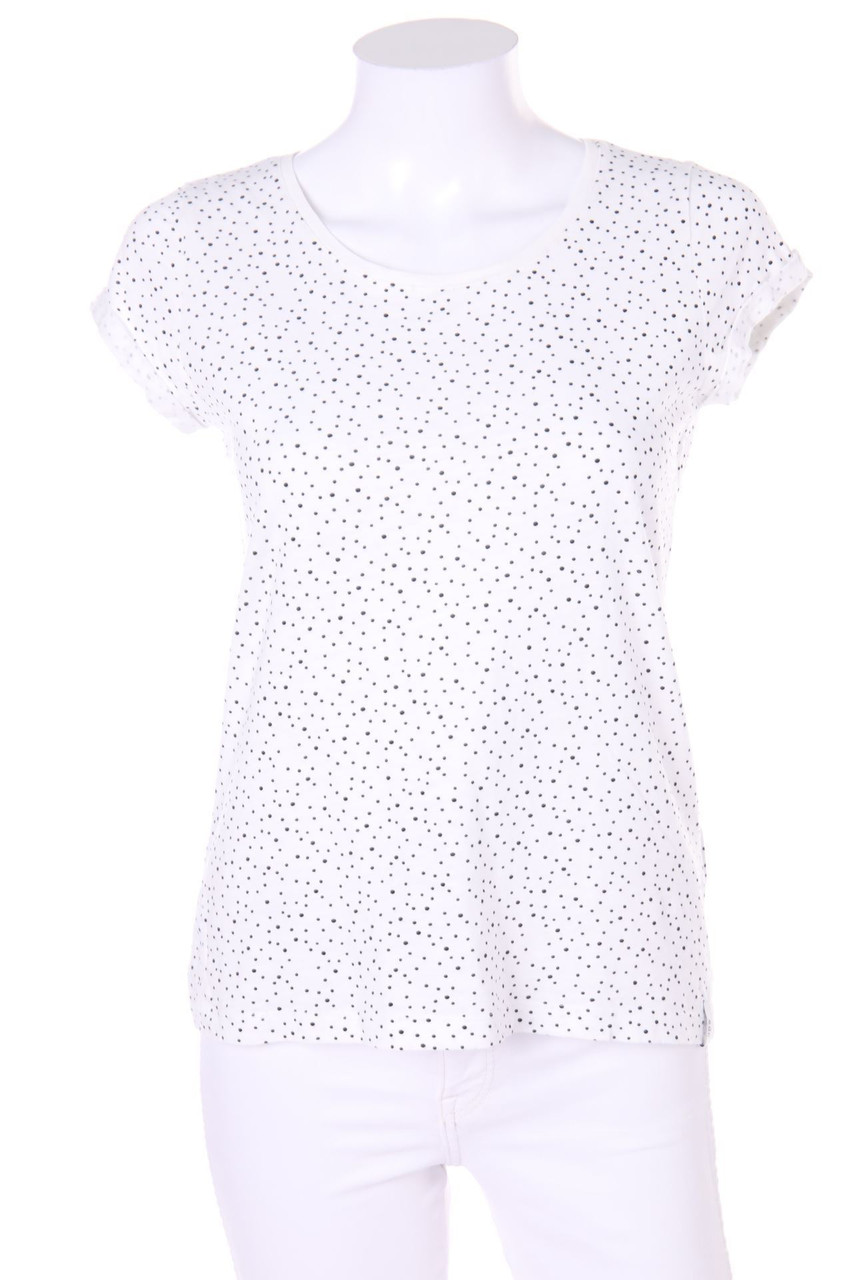 ESPRIT de corp - Kurzarm-Shirt mit Pünktchen - XS