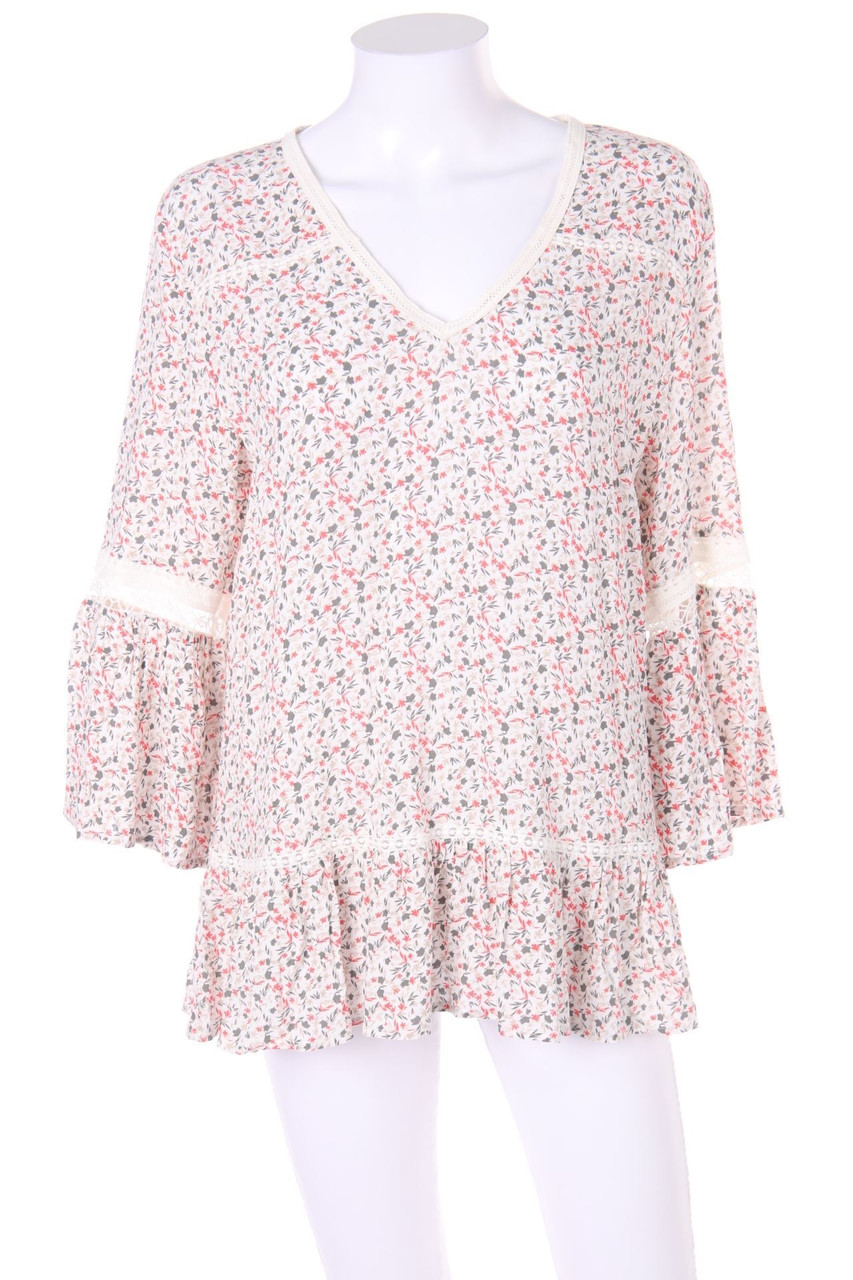 maddison - Blouse with Trumpet Sleeves - D 42