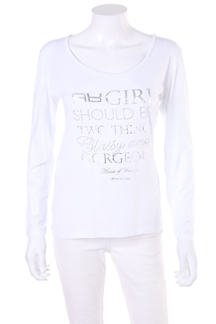 Artigli - Longsleeve-Shirt with Rhinestones - M
