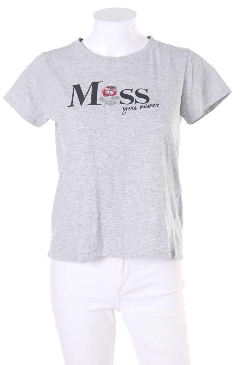 Chicorée - Shortsleeve-Shirt with Statement Print - S