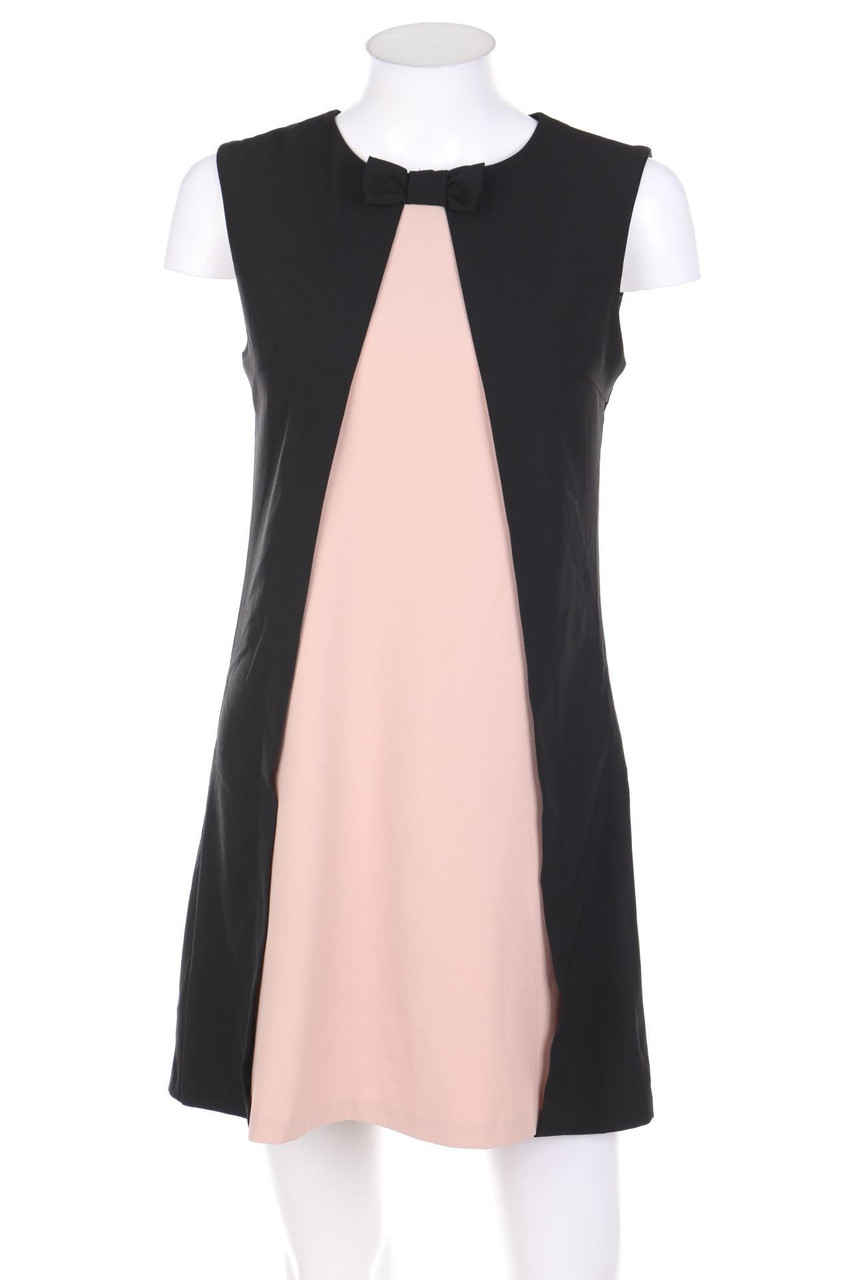NUNA LIE - Two Tone-Cocktail Dress, A-Line with Bow - XXS