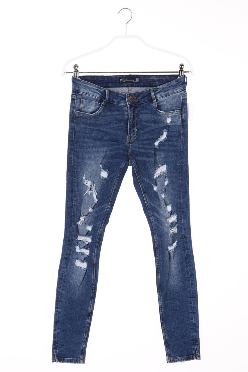 ZARA TRF - Destroyed Skinny-Jeans - D 34