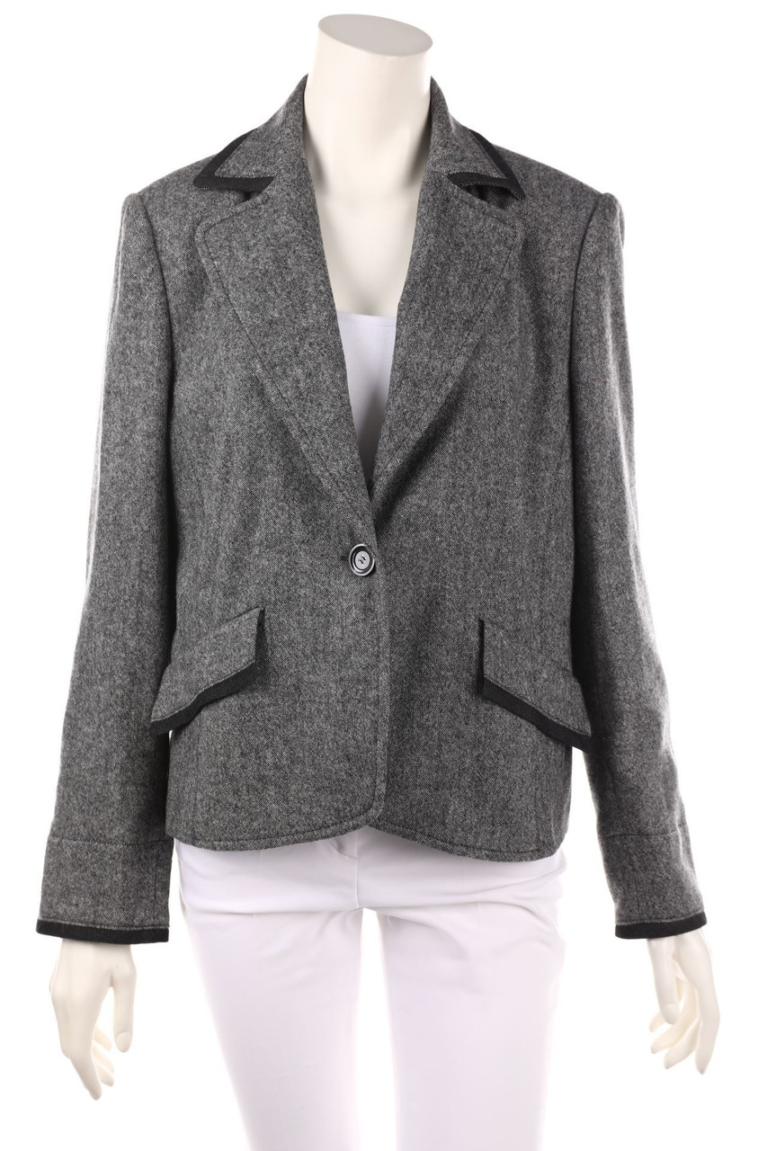 CAROLINE ROHMER - Blazer With Revers Collar, Virgin Wool Mix - D 44