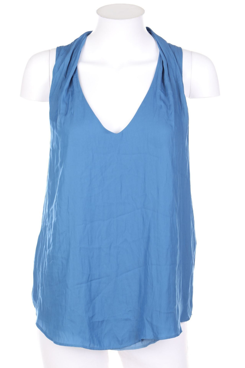 ZARA - Blusentop mit Falten - M