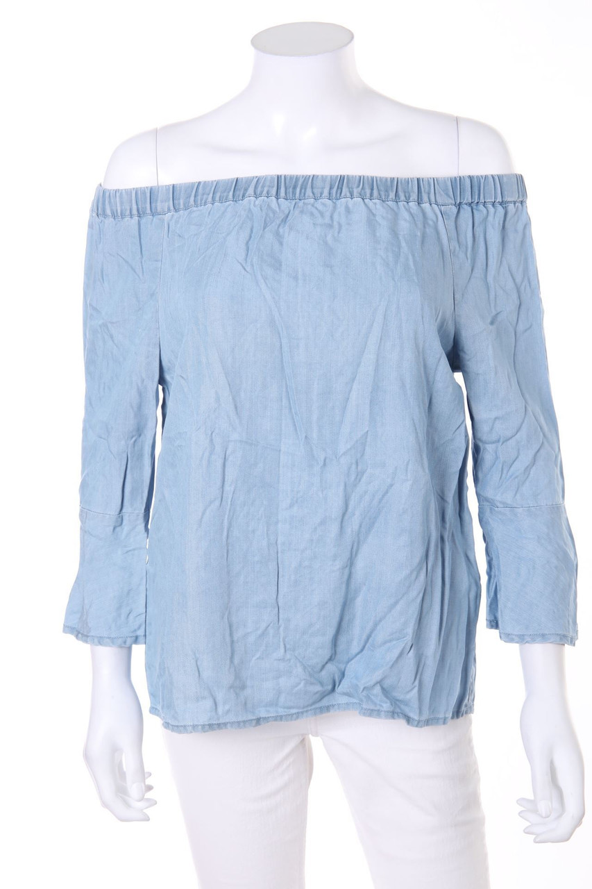 PART TWO - Denim-Off-the-shoulder blouse - D 36