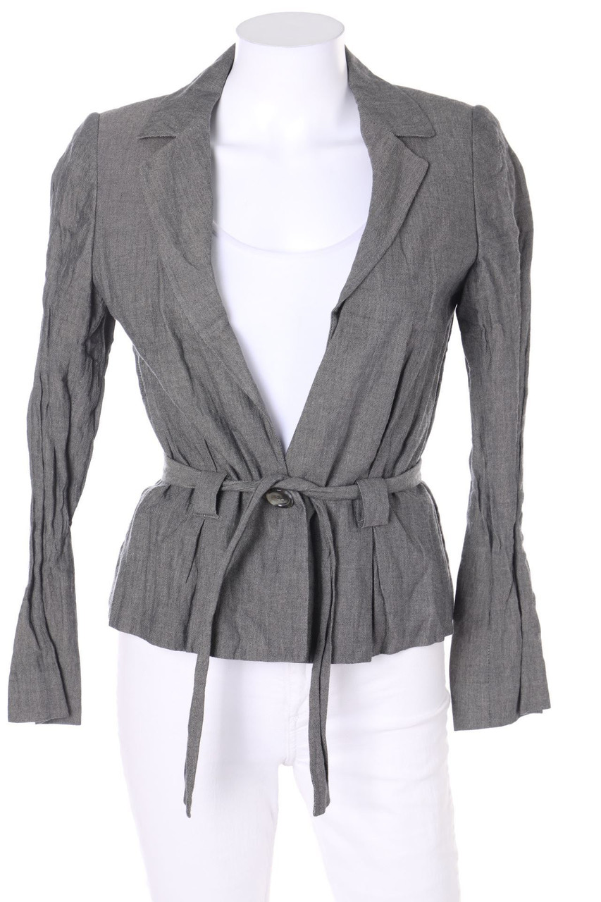 1.2.3. UN DEUX TROIS Paris - Blazer with Belt, Cotton-blend - D 34