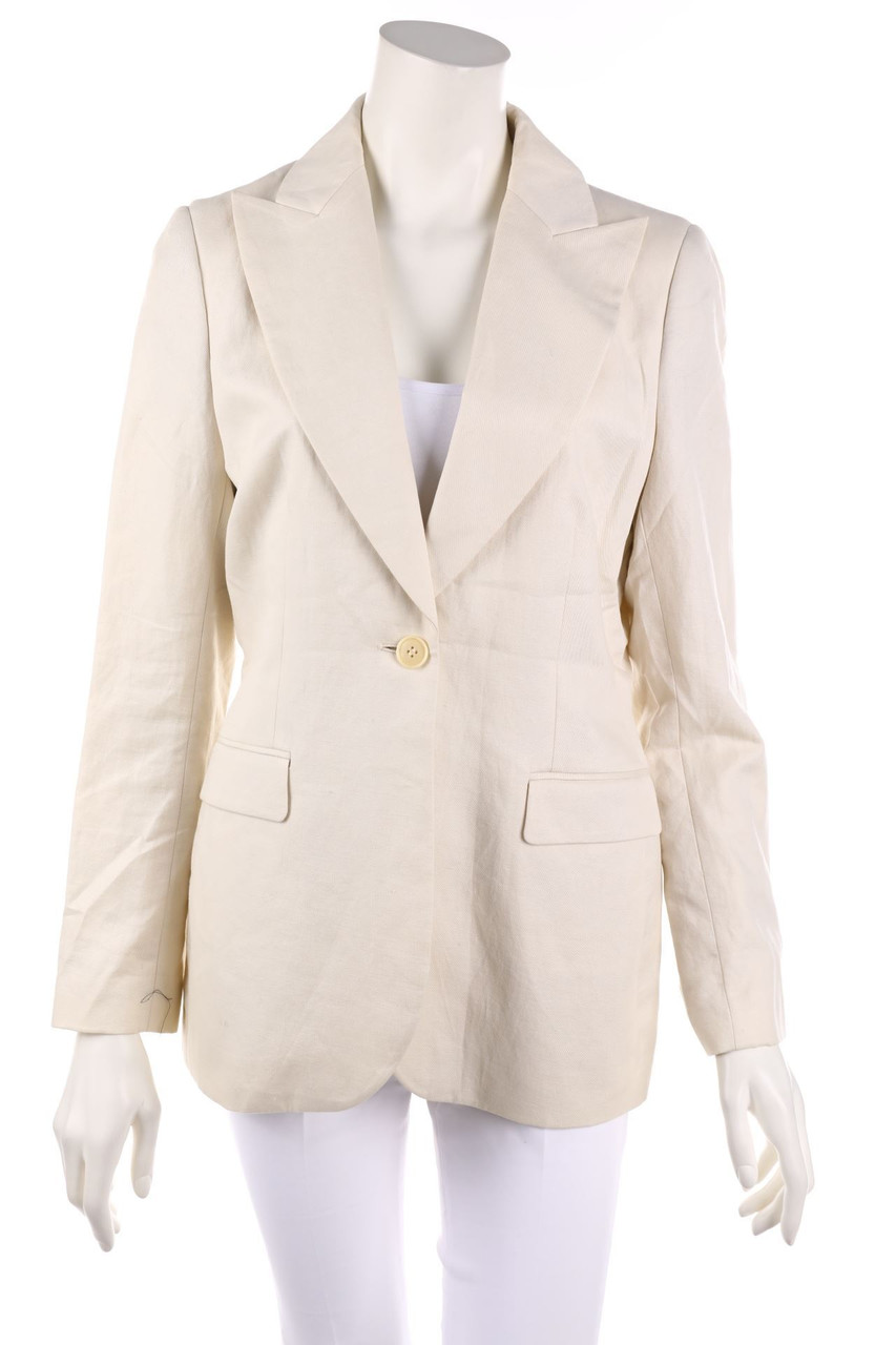 BY MALENE BIRGER - Clean Chic-Blazer mit Reverskragen aus Leinen-Mix - D 36
