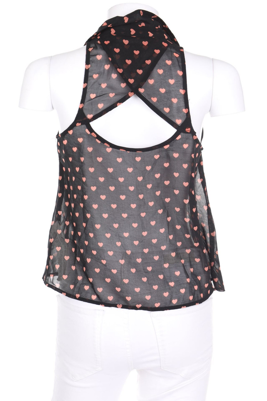 Bershka - Sleeveless Shirt Blouse with Print - S