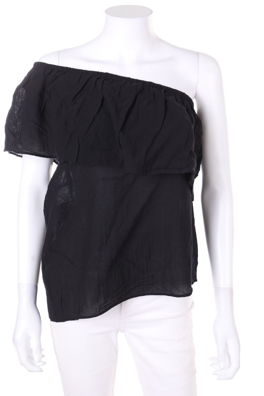 H&M - One Shoulder-Bluse mit Volants - D 34