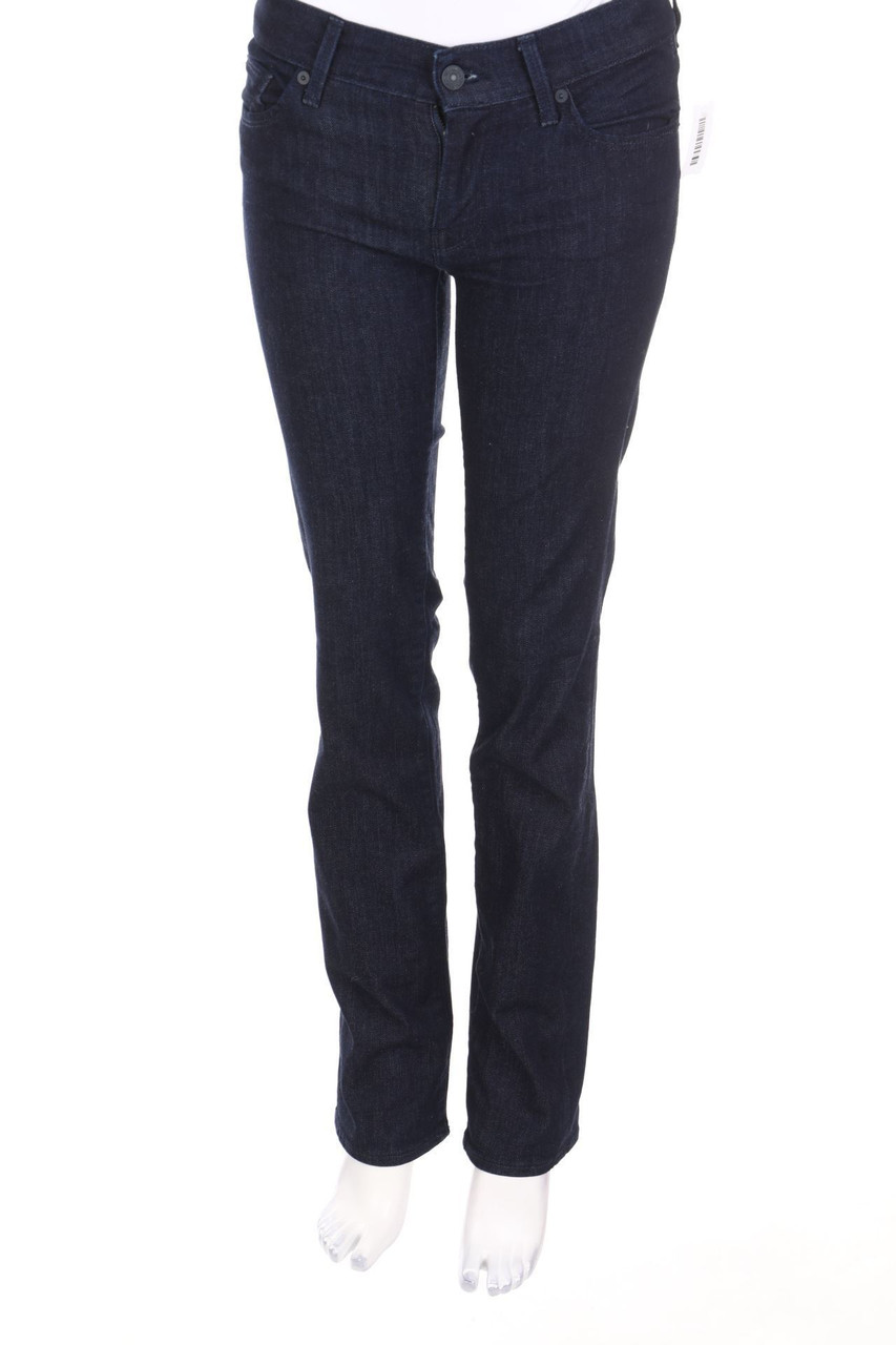 7 for all mankind - Straight Cut Jeans mit Strass-Steinen - W29