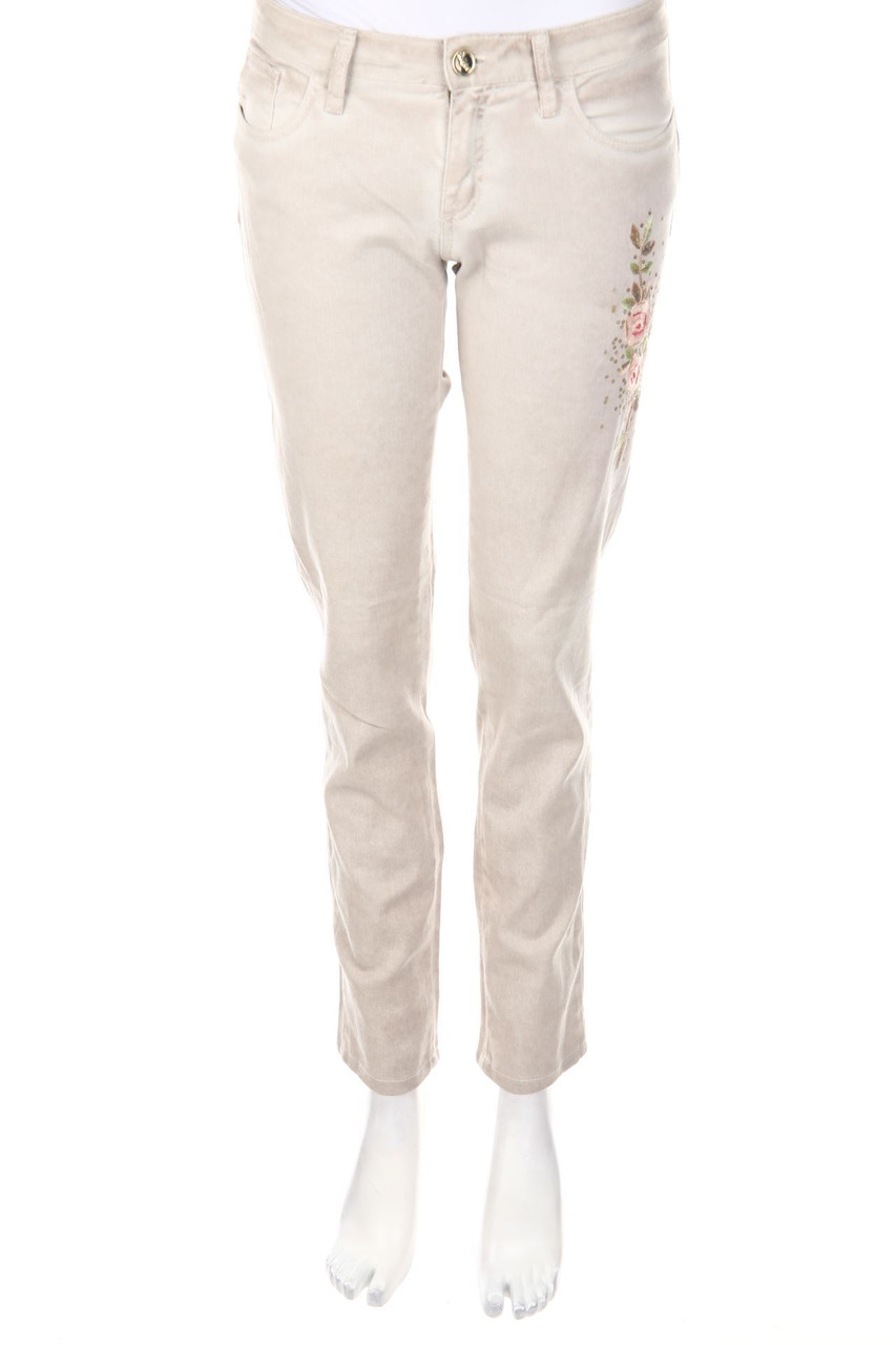 BLUGIRL JEANS - Straight Cut Jeans mit Stickereien - D 36