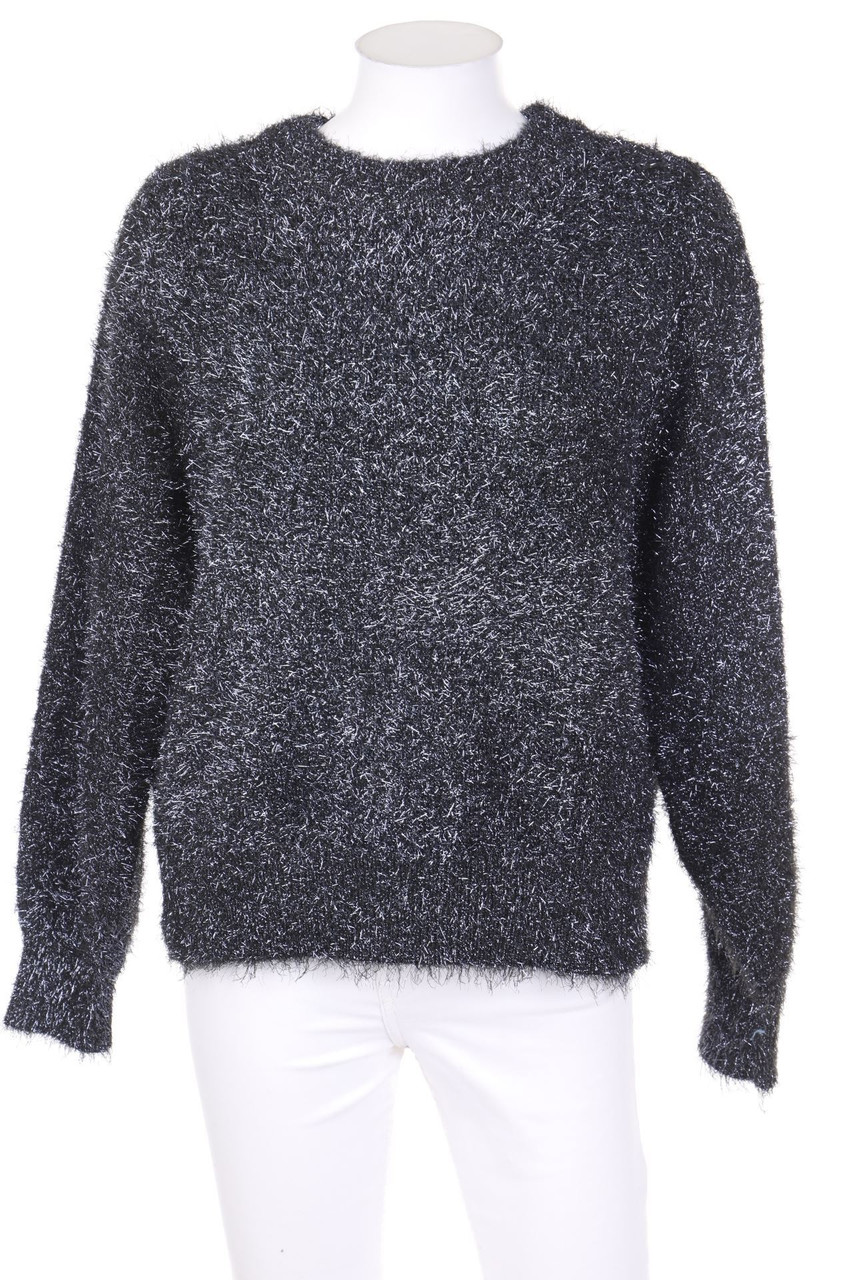 H&M - Strick-Pullover mit Metallic-Effekt - XS