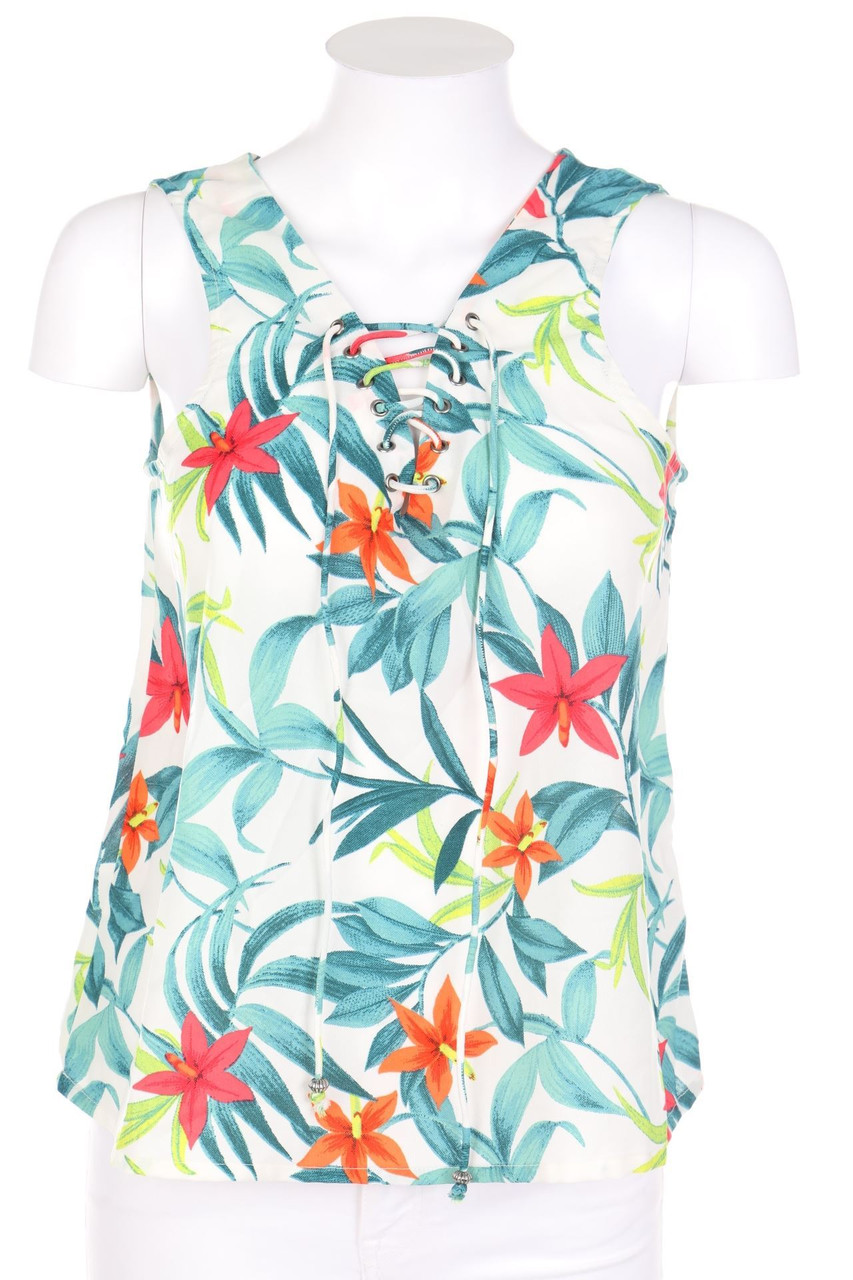 Jennyfer - Blusentop mit Tropical Print - M