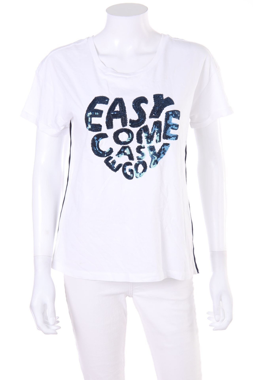 MARGITTES - Shortsleeve-Shirt with Sequins - D 42