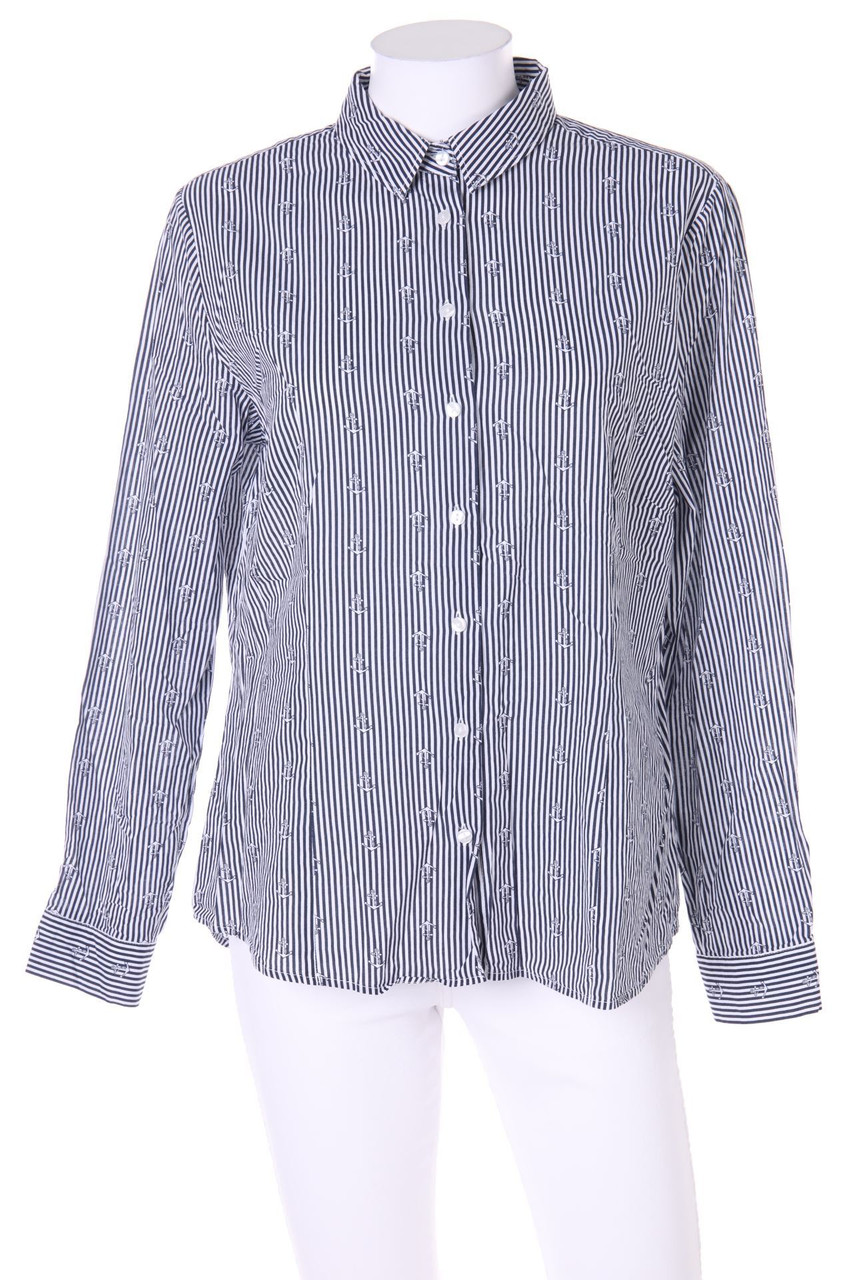SAKS FIFTH AVENUE - Shirt Blouse with Stripes - D 40