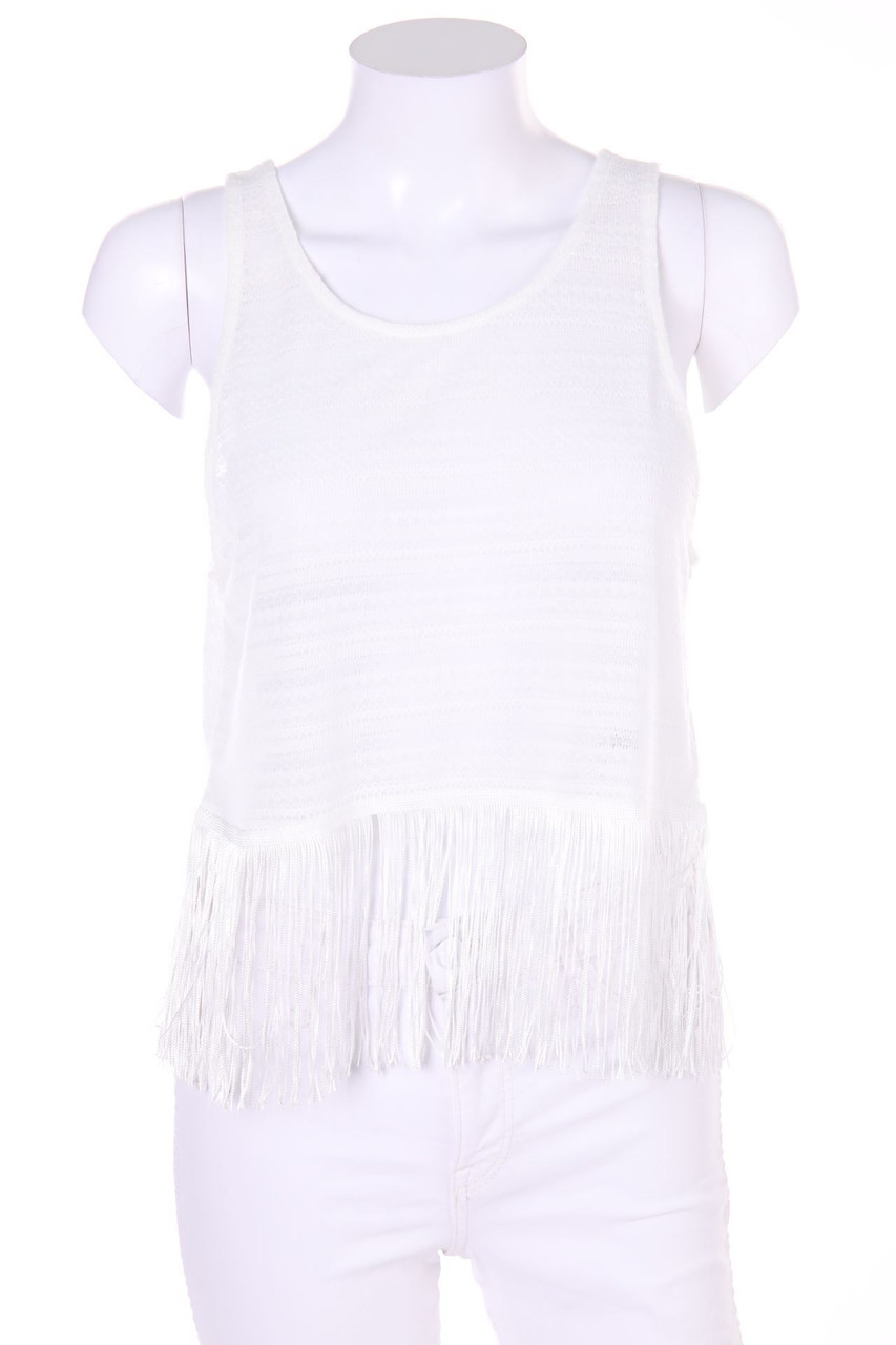 H&M DIVIDED - Crop-Top mit Fransen - S