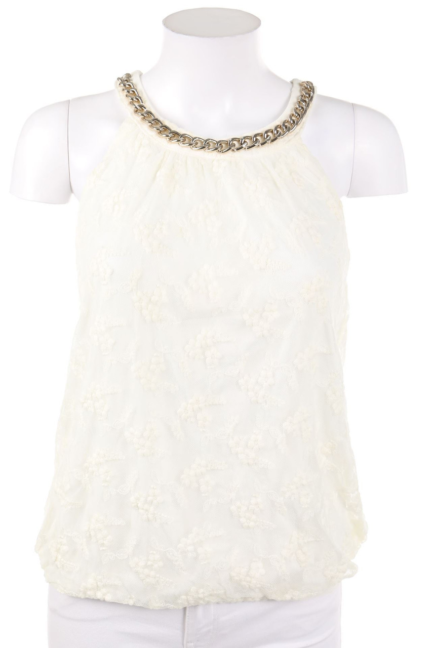 MORGAN - Blouse Top, Lace with Chain - D 36