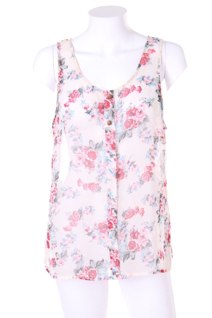 VERO MODA - Blusentop mit Blumen-Print - L