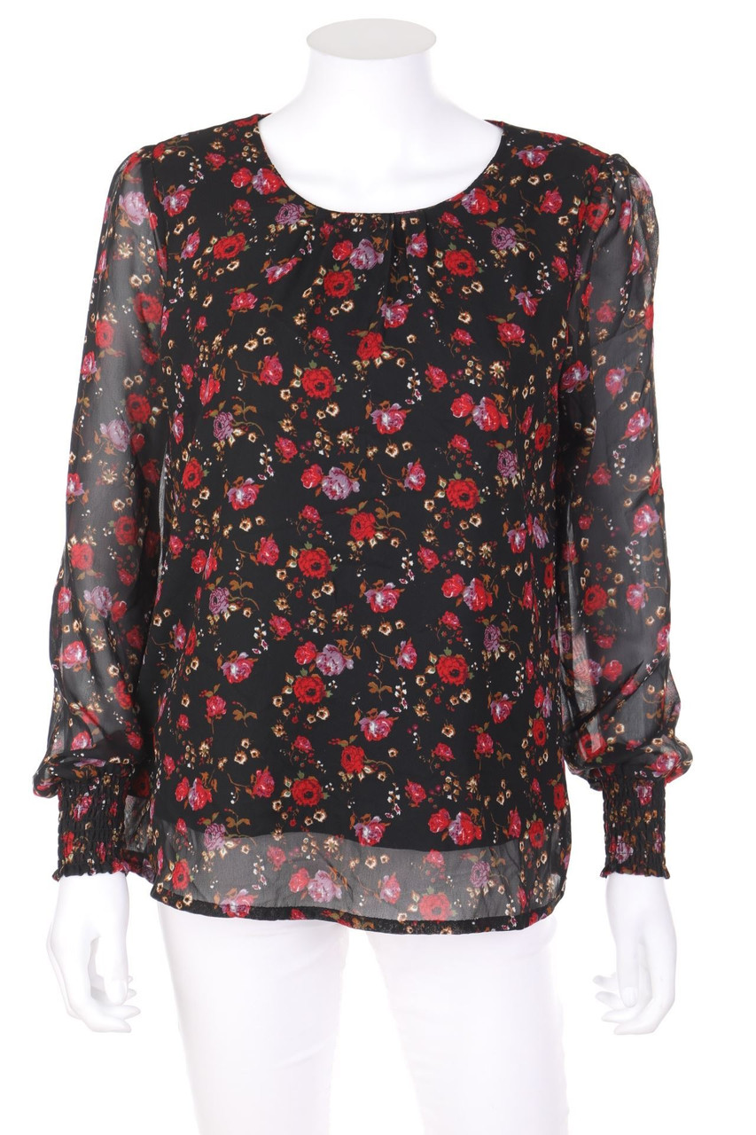 VERO MODA - Bluse mit Blumen-Print - M