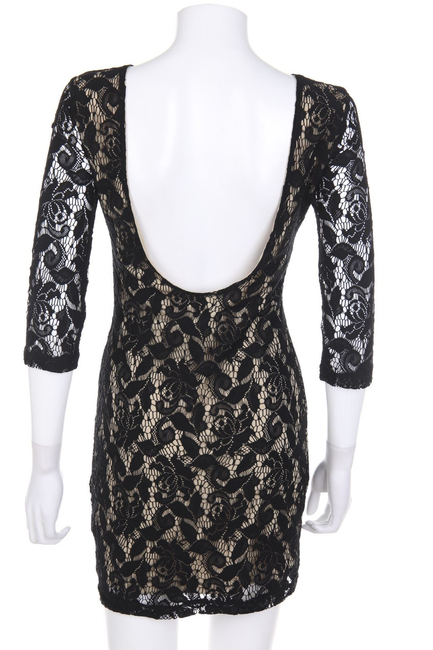 H&M - Party-Kleid aus Spitze mit tiefem Rückenausschnitt - D 36