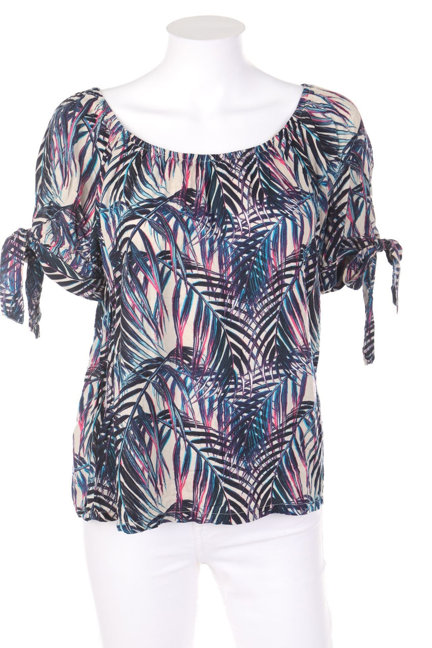 Q/S designed by s.Oliver - Off-the-shoulder blouse with Print - D 36