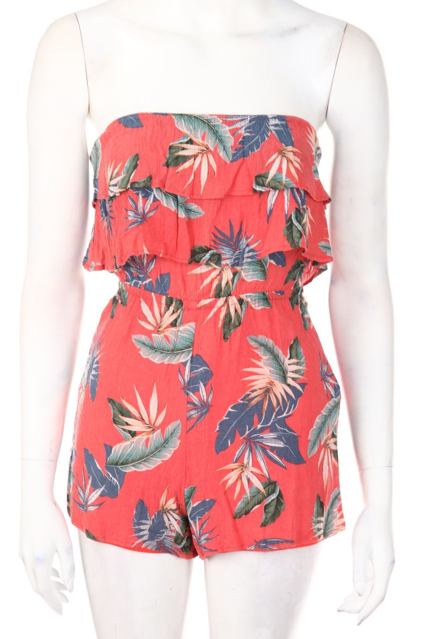 Bershka BSK GIRL - Bandeau-dress with floral print - XS