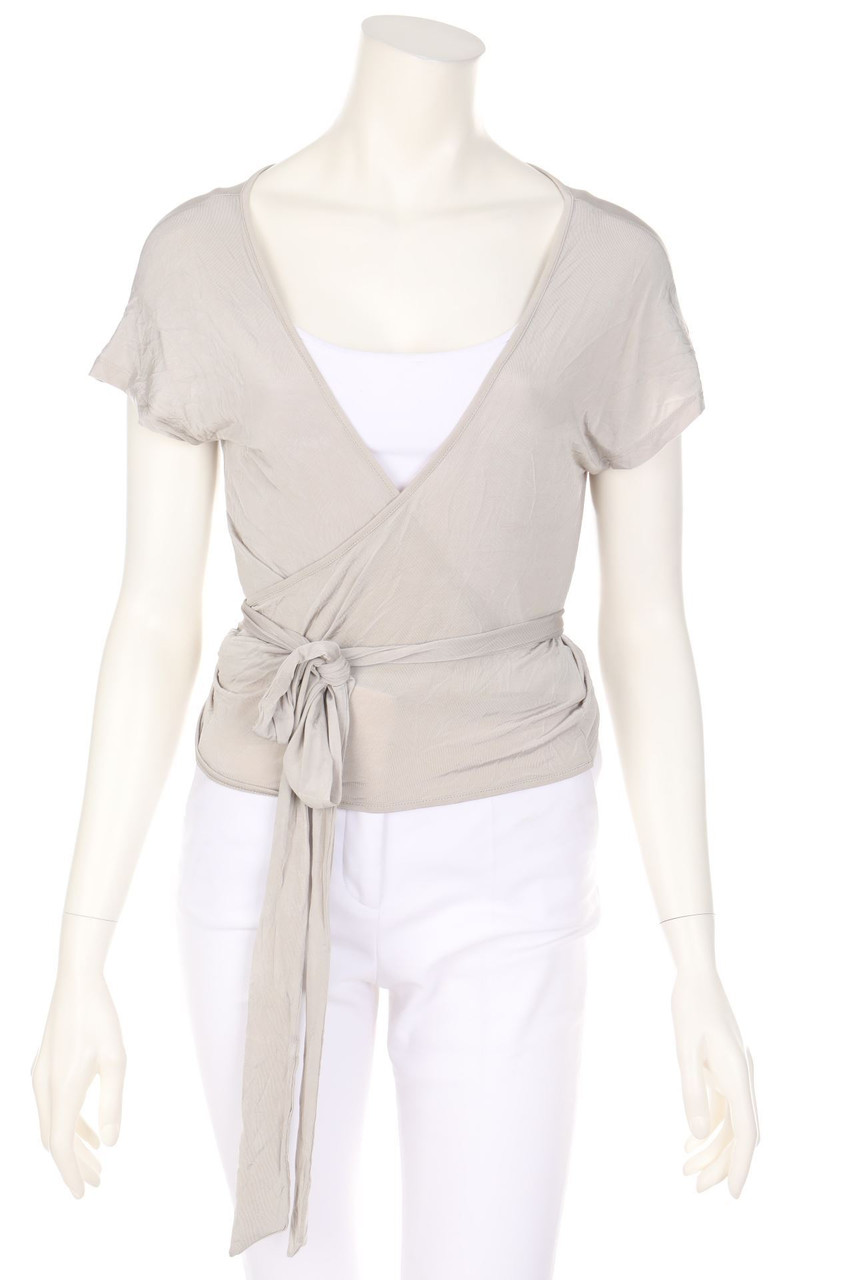 MARELLA - Kurzarm-Bluse zum Knoten - L