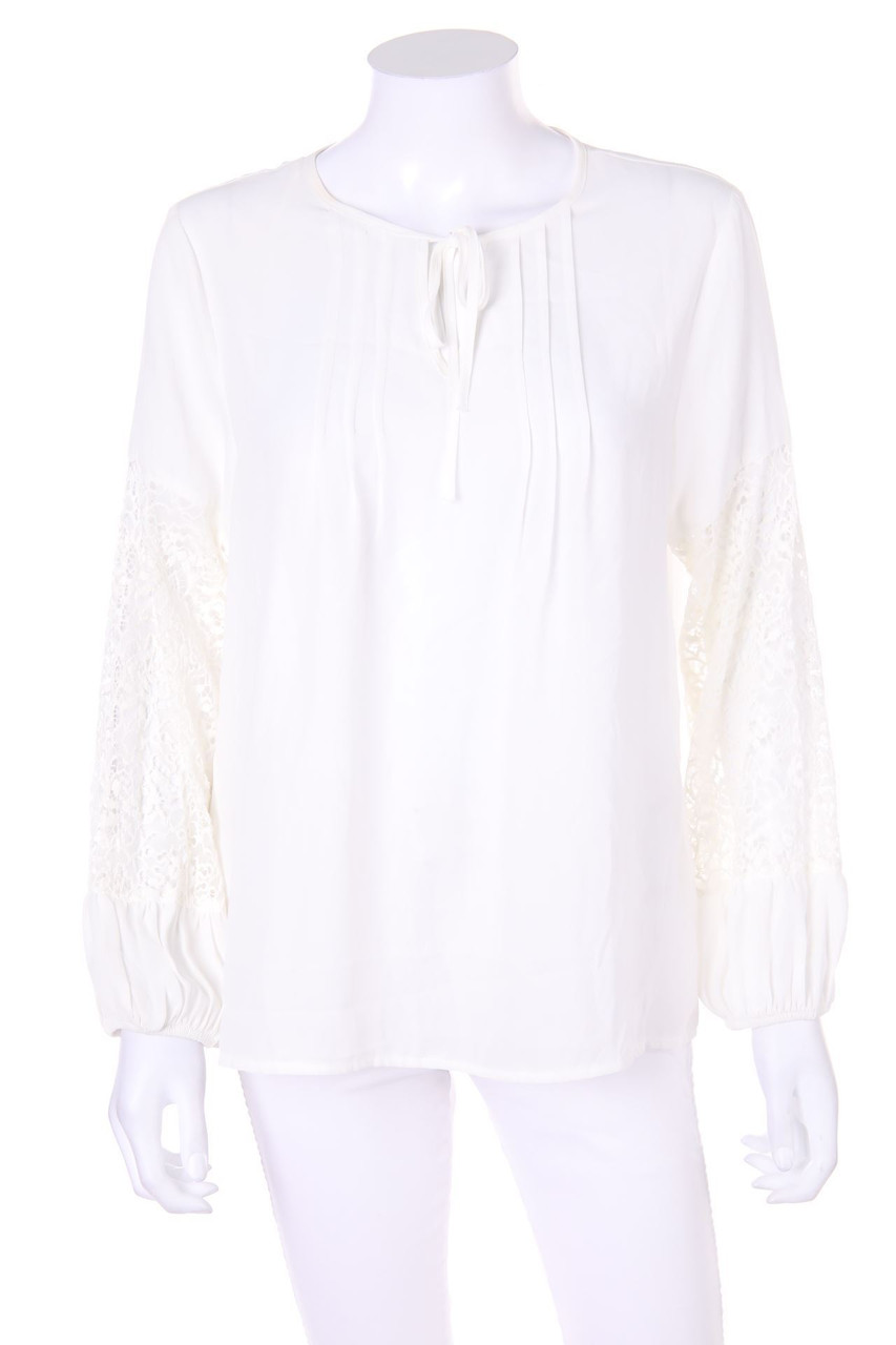ON FASHION - Tunic Blouse, Boho Style with Lace Insert - D 36