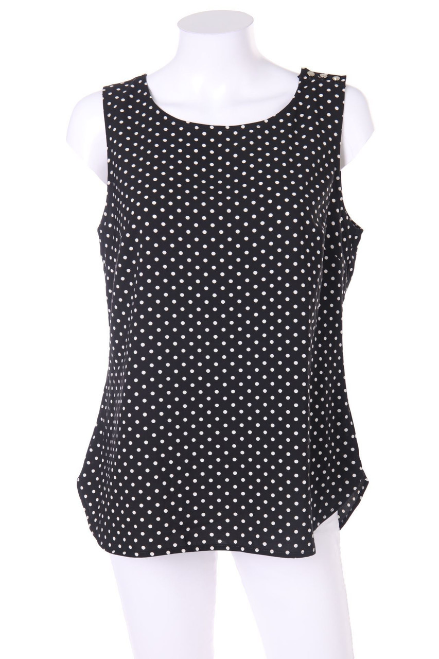 ANN TAYLOR - Blouse Top with Dots - M