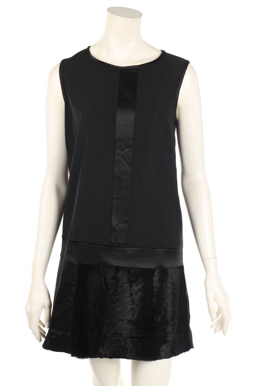 PENNYBLACK - Party Dress with Faux-Fur Trim - M