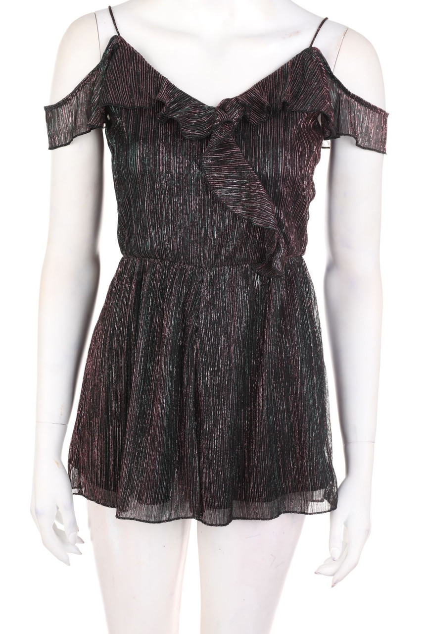 TALLY WEiJL - Volants-dress with Metallic Effect - S