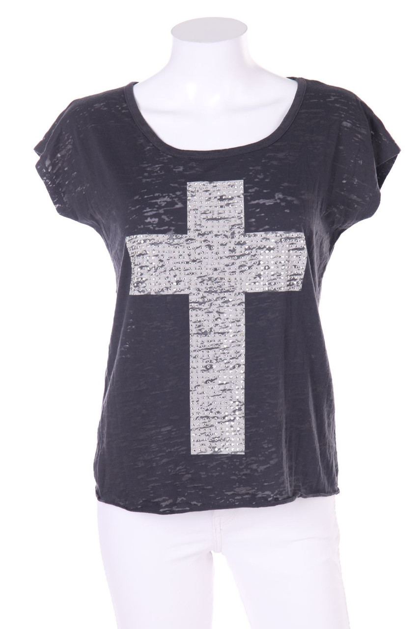 FSBN - Shortsleeve-Shirt with Rhinestones - XS