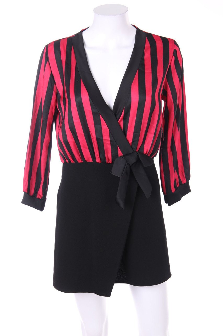 No Label - Mini Dress with Wrap-Effect - S