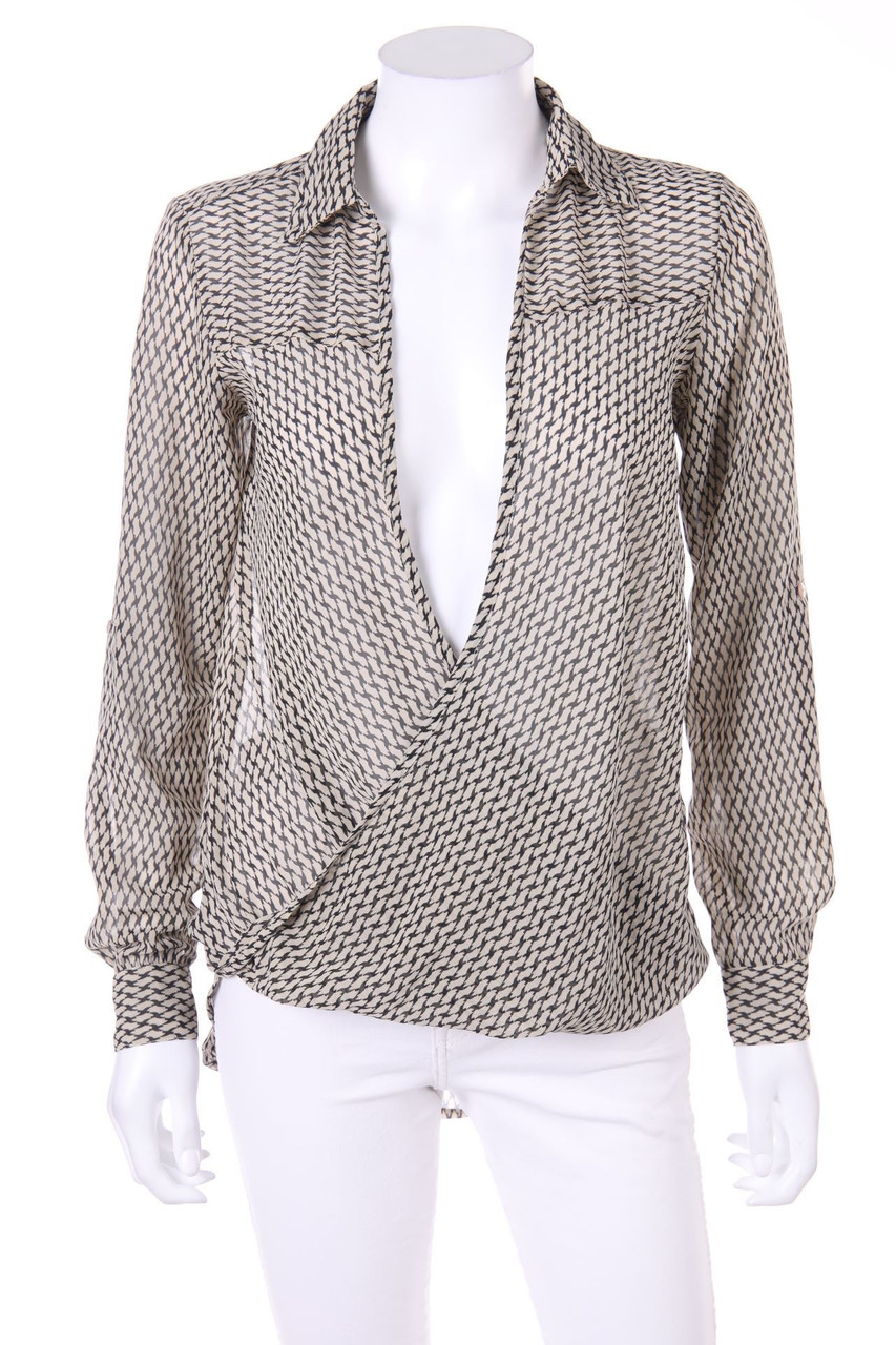 Fun & Flirt - Chiffon-Blouse with Draping - S