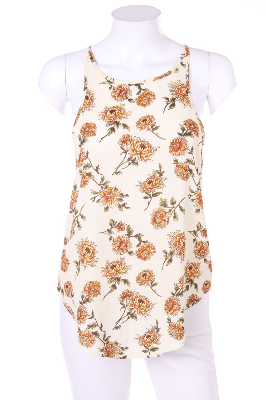 FOREVER 21 - Blusentop mit Blumen-Print - S