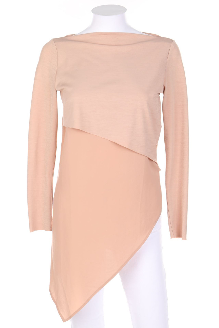 ZARA W&B - Longsleeve-Shirt im Layer Look - S