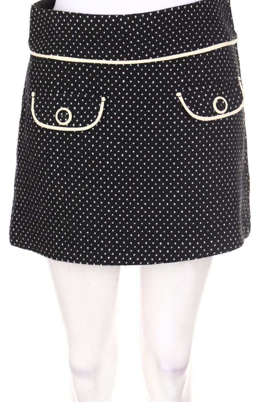 promod - Minirock aus Woll-Mix mit Punkten - D 34