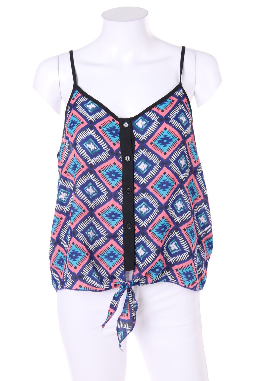 charlotte russe - Top with Ethno Print - L