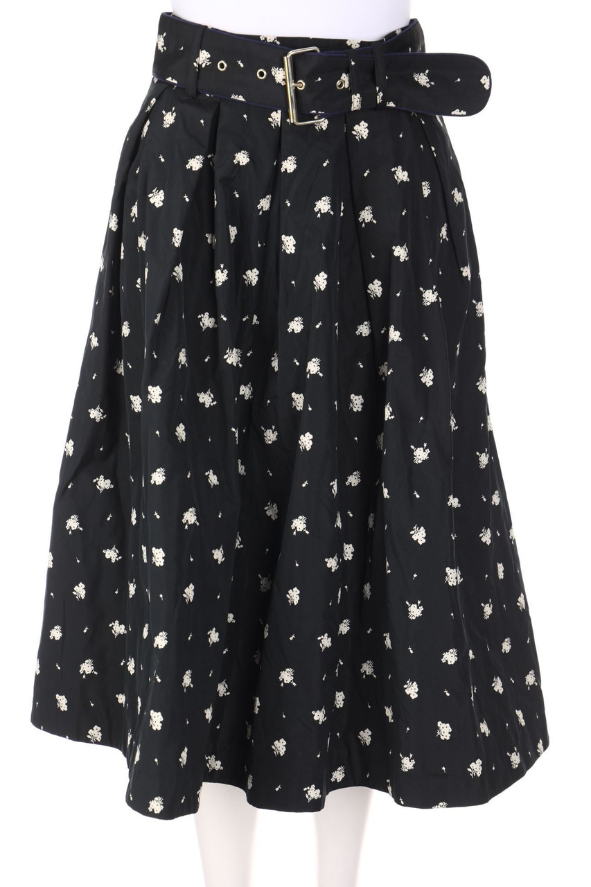 TARA JARMON - Pleated-Skirt, Jacquard - D 34