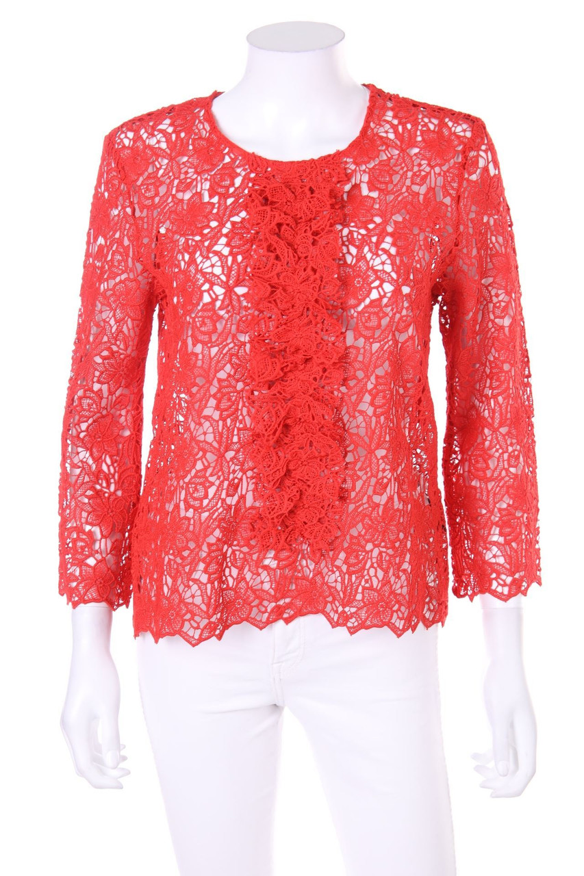 HALLHUBER - Lace-Shirt with Ruffles - M