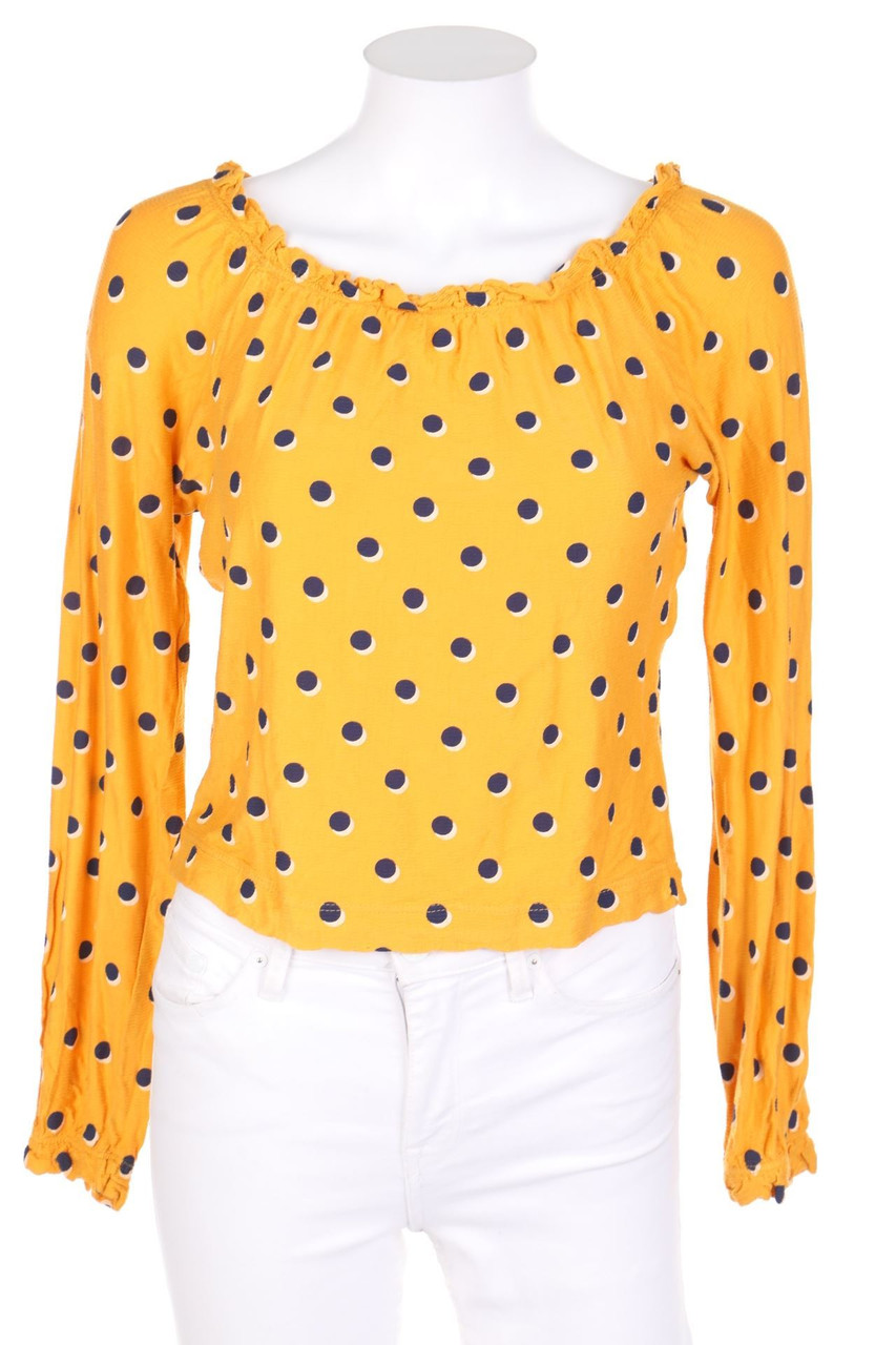 Bershka - Cropped-Shirt with Dots - S