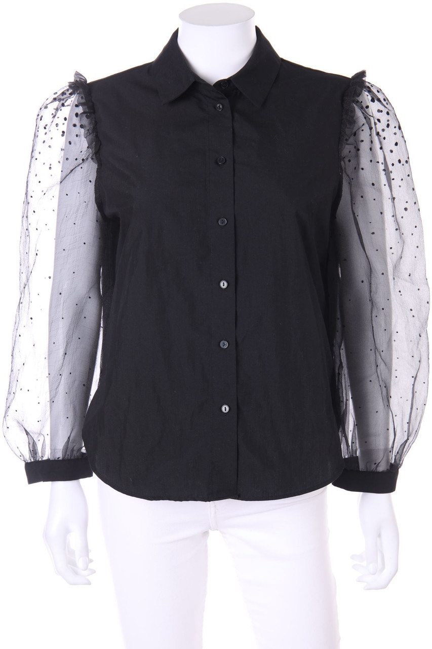 ZARA - Bluse mit Chiffon - M