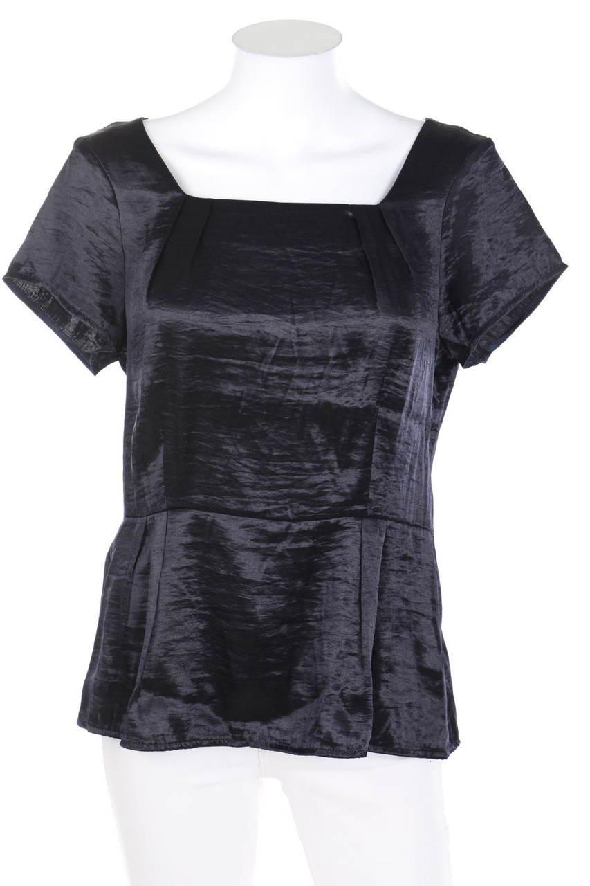 H&M - Satin-Kurzarm-Bluse - D 38-40