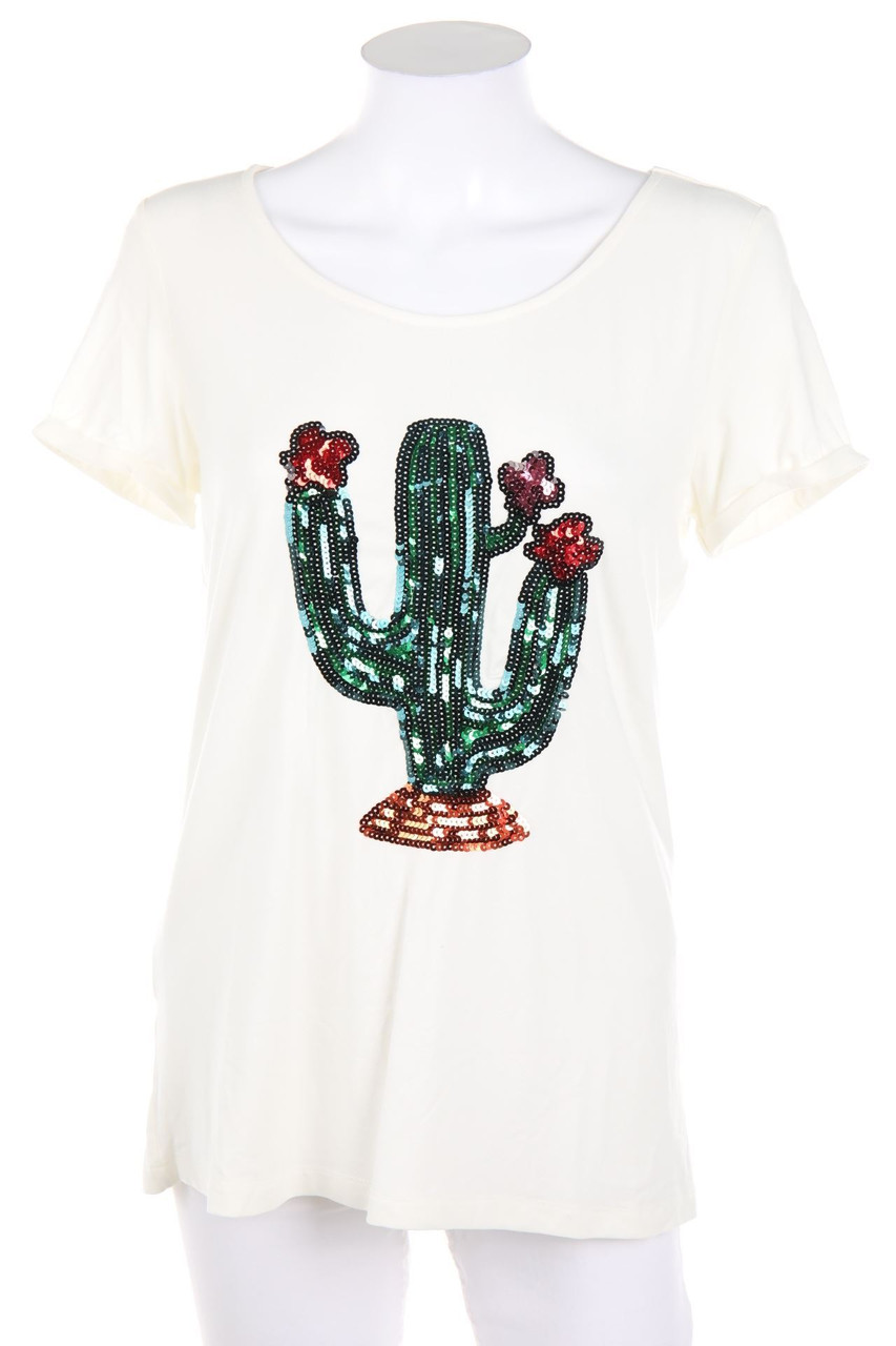 Best Connections - Shortsleeve-Shirt with Sequins - D 38