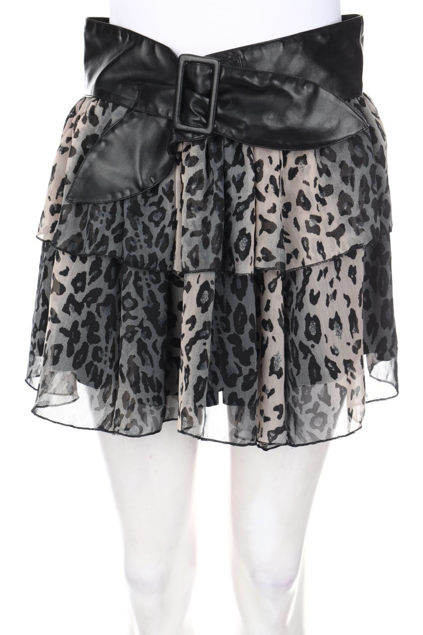 jennifer taylor - Minirock im Layer Look mit Leo-Print - D 36