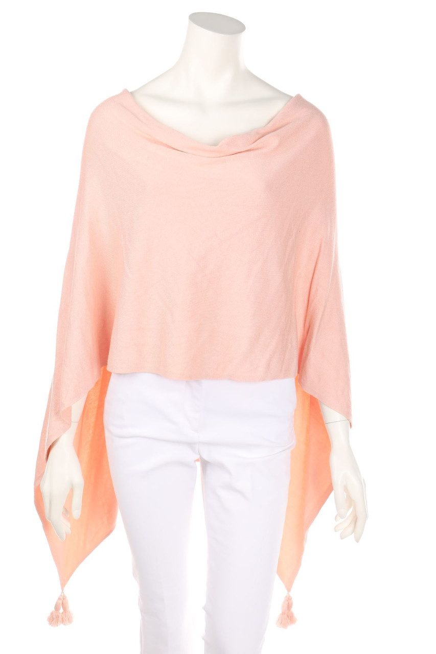 comma - Poncho mit Quasten - ONE SIZE