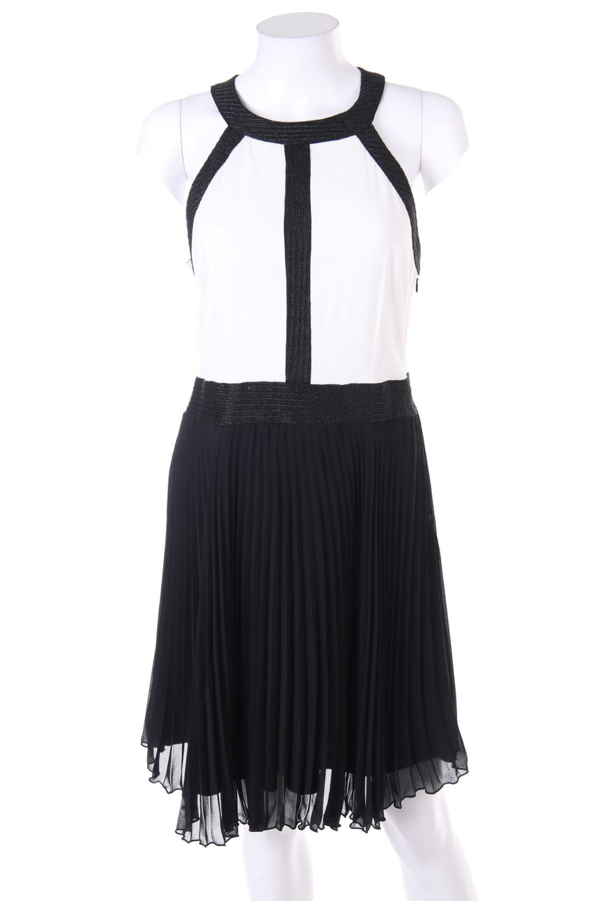 MORGAN - Two Tone-Plissé-dress - S