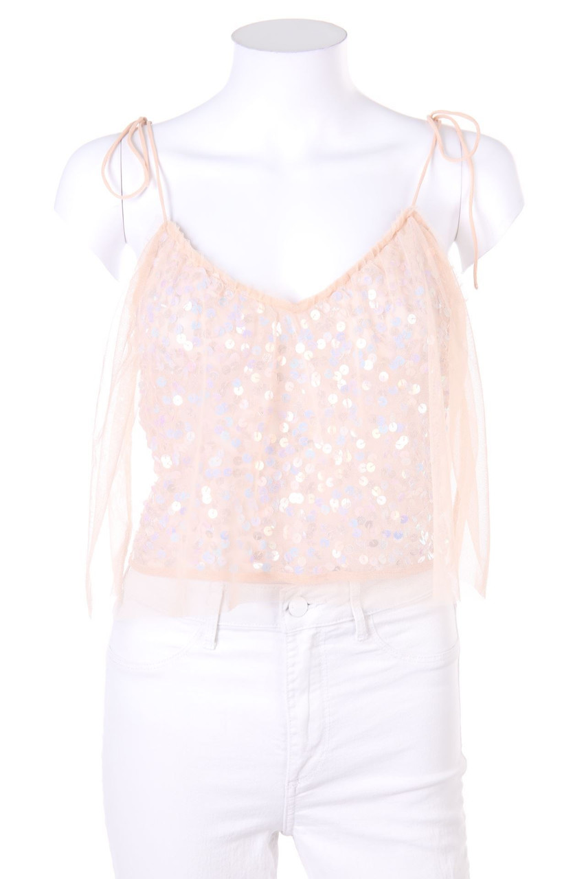 asos - Blusentop im Layer Look mit Pailletten - D 32