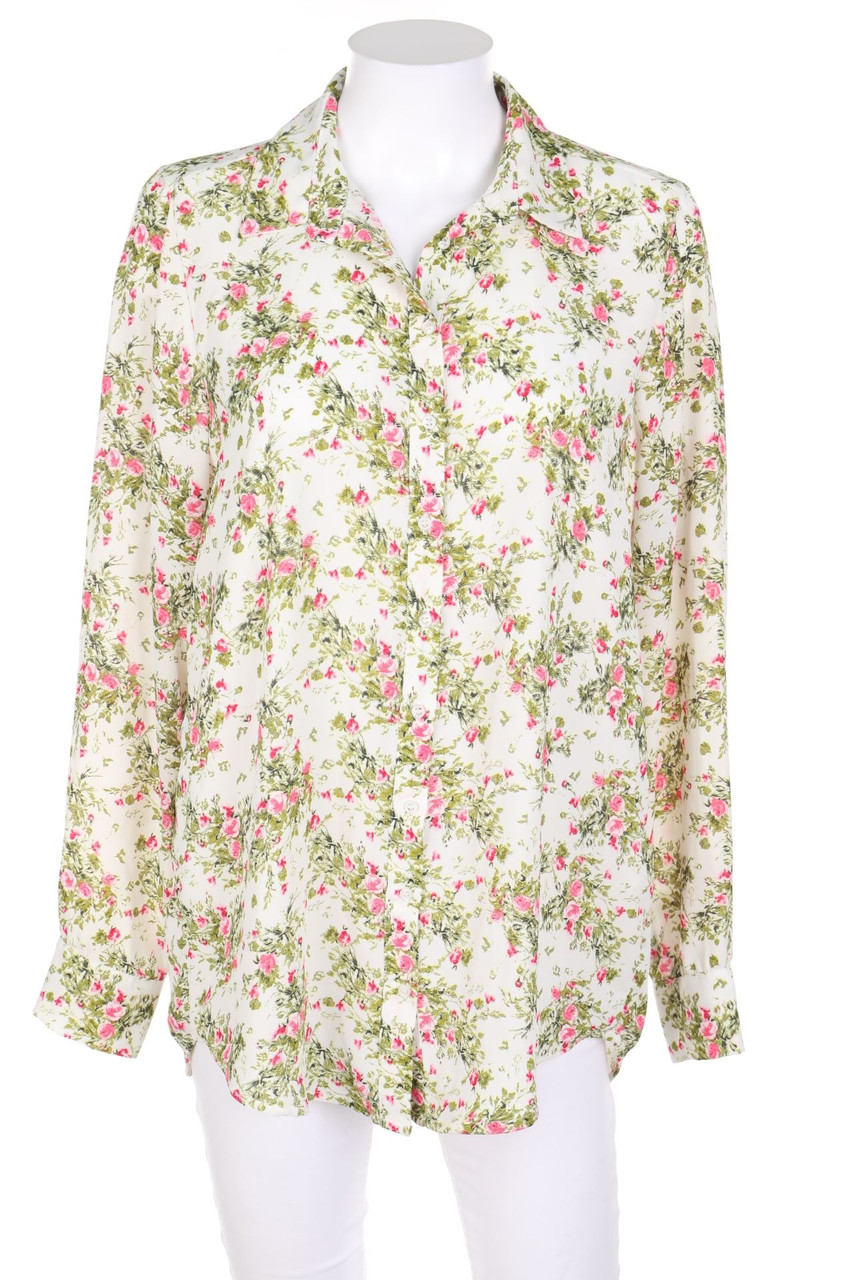 DeFacto - Shirt Blouse with Flower Print - L