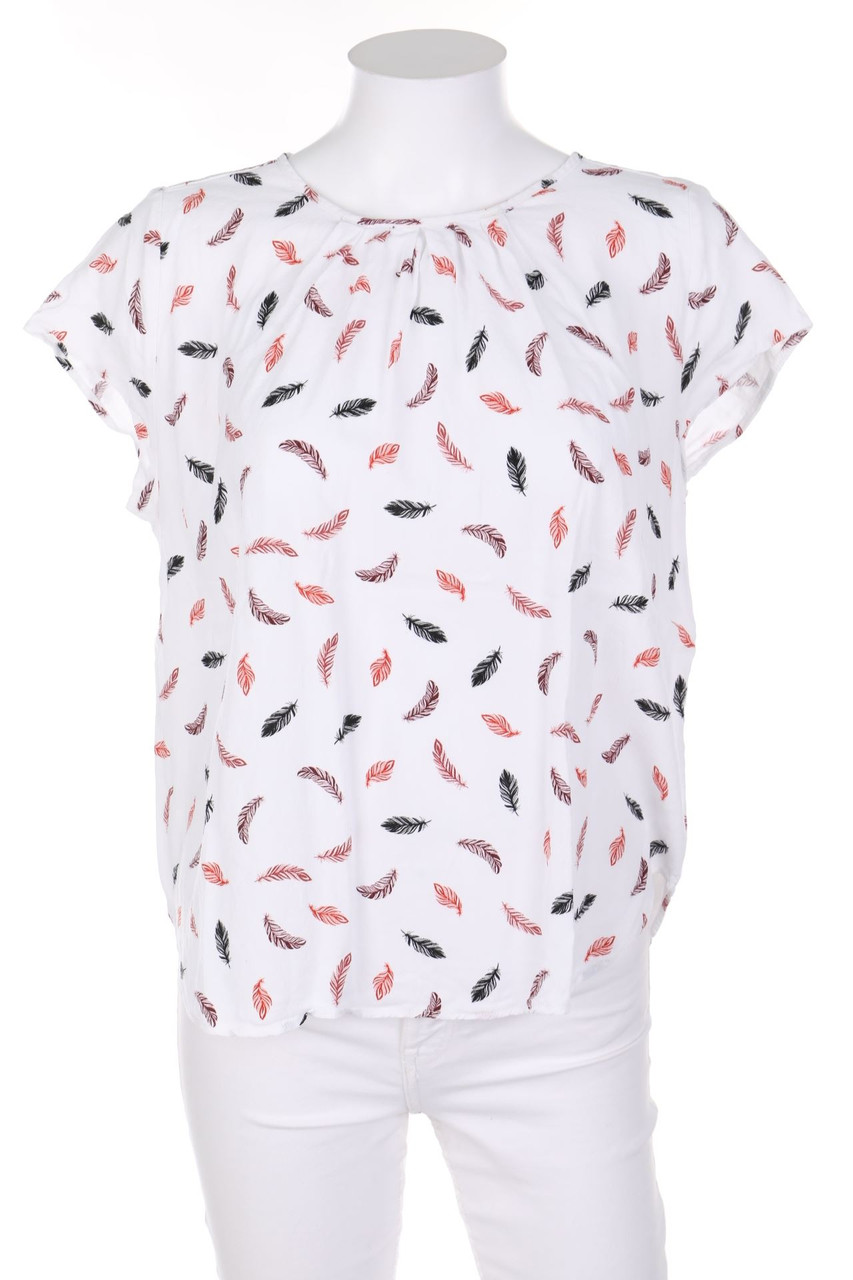 H&M - Kurzarm-Bluse mit Print - D 40
